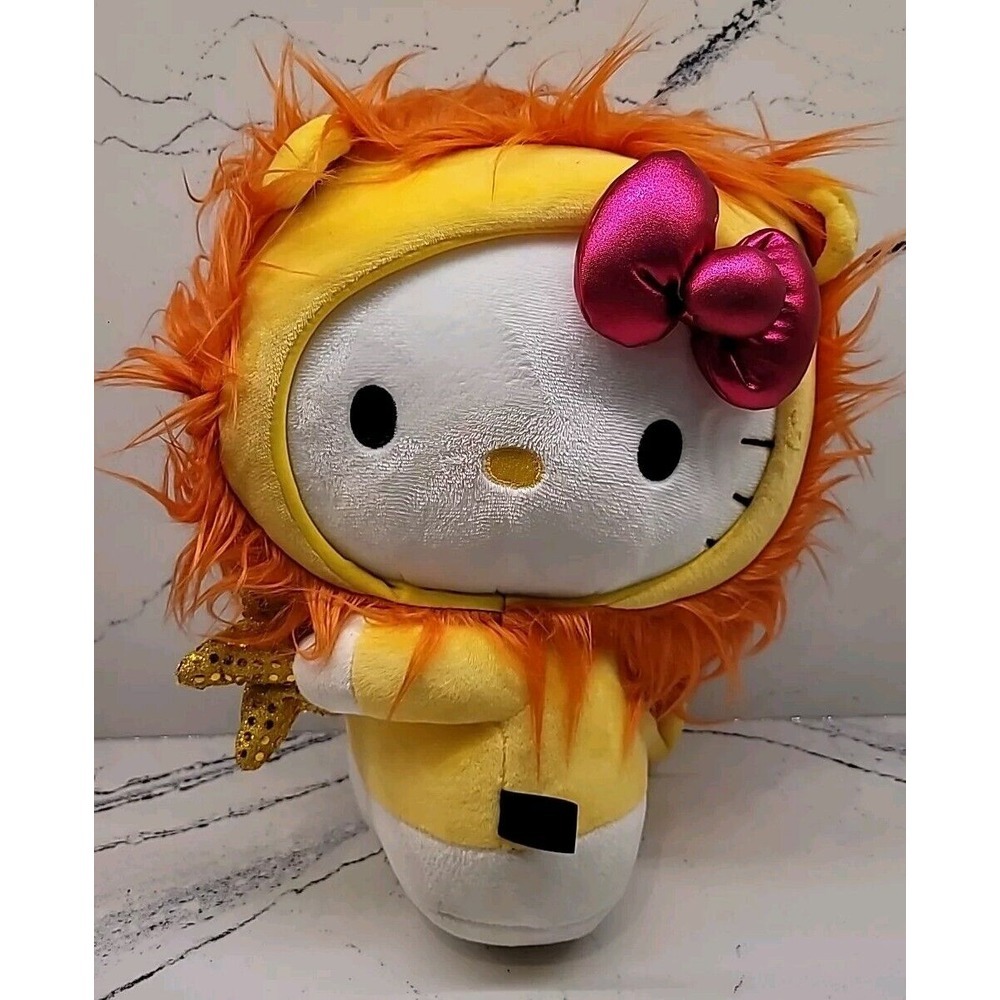 Hello Kitty Kidrobot Zodiac Sign Leo Lion Sanrio 13" Plush No Tags